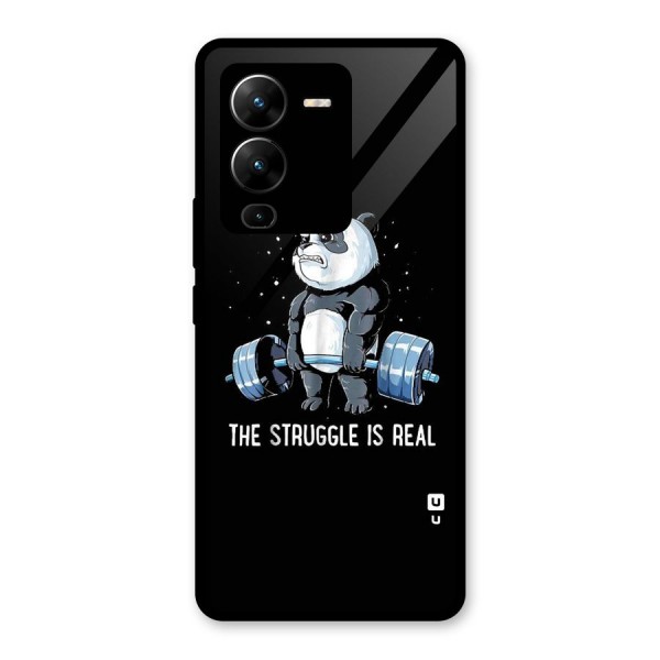 Struggle is Real Glass Back Case for Vivo V25 Pro