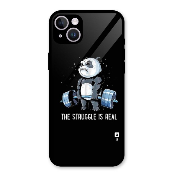 Struggle is Real Glass Back Case for iPhone 14 Plus