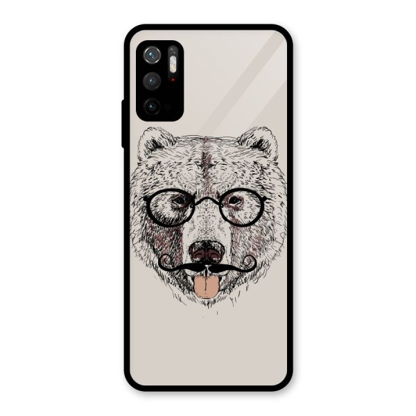 Studious Bear Glass Back Case for Poco M3 Pro 5G