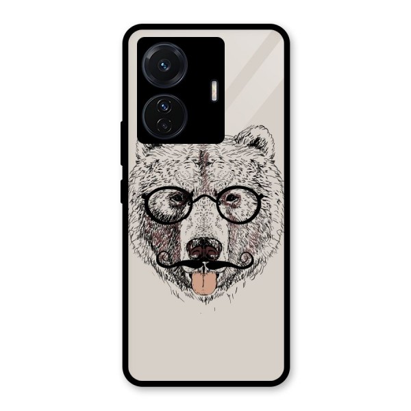 Studious Bear Glass Back Case for Vivo T1 Pro