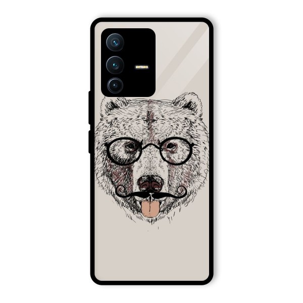 Studious Bear Glass Back Case for Vivo V23 Pro