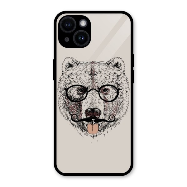 Studious Bear Glass Back Case for iPhone 14