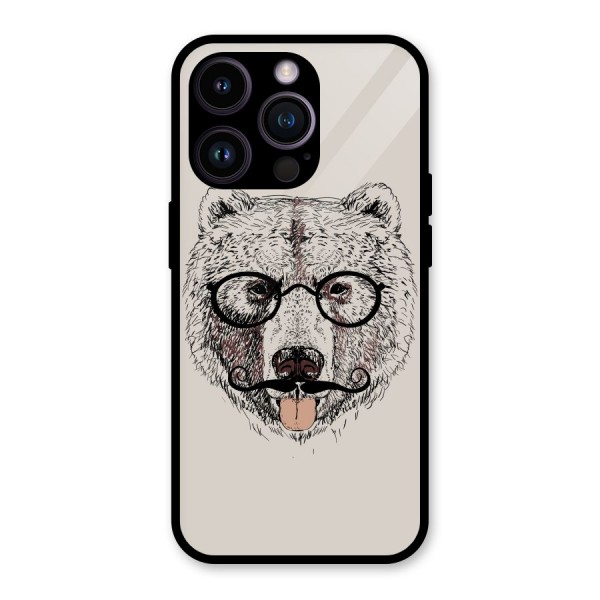 Studious Bear Glass Back Case for iPhone 14 Pro