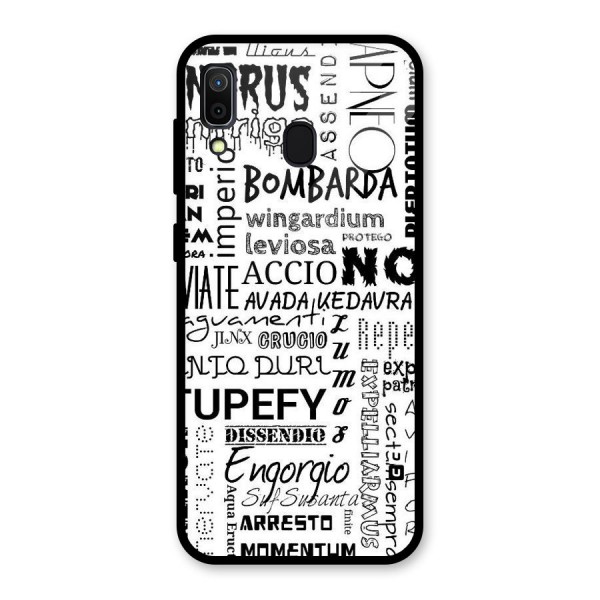 Stupefy Glass Back Case for Galaxy A30