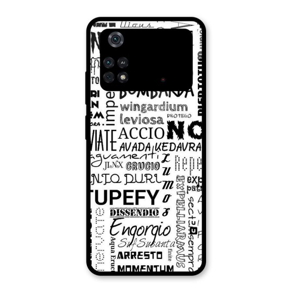 Stupefy Glass Back Case for Poco M4 Pro 4G