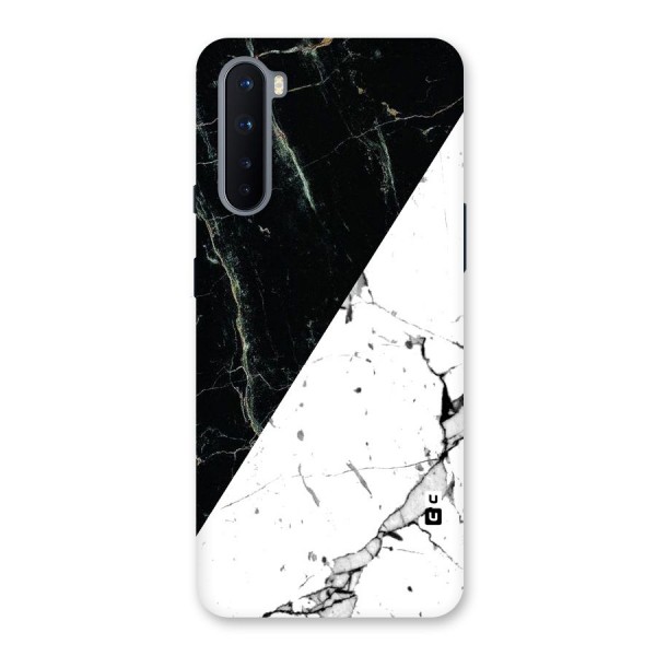 Stylish Diagonal Marble Back Case for OnePlus Nord