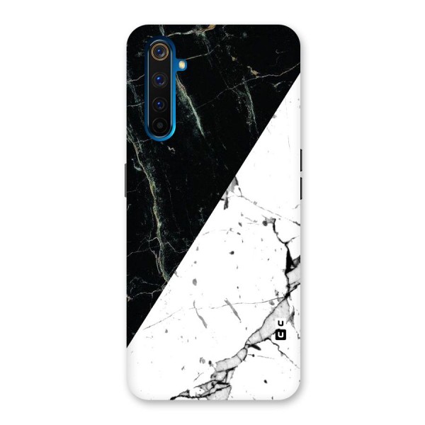 Stylish Diagonal Marble Back Case for Realme 6 Pro