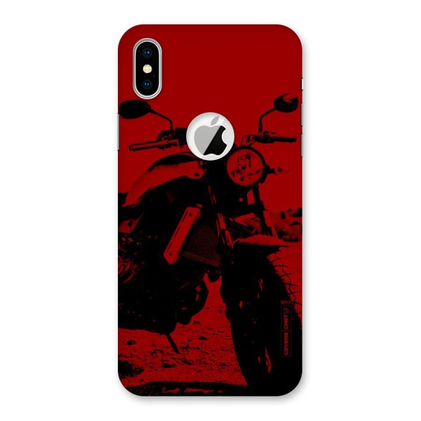 Stylish Ride Red Back Case for iPhone XS Logo Cut