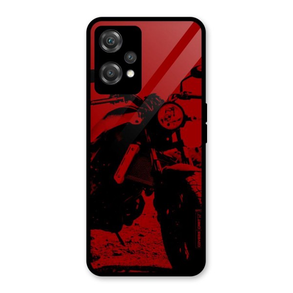 Stylish Ride Red Glass Back Case for OnePlus Nord CE 2 Lite 5G