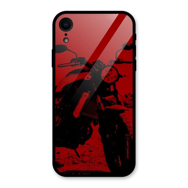 Stylish Ride Red Glass Back Case for XR