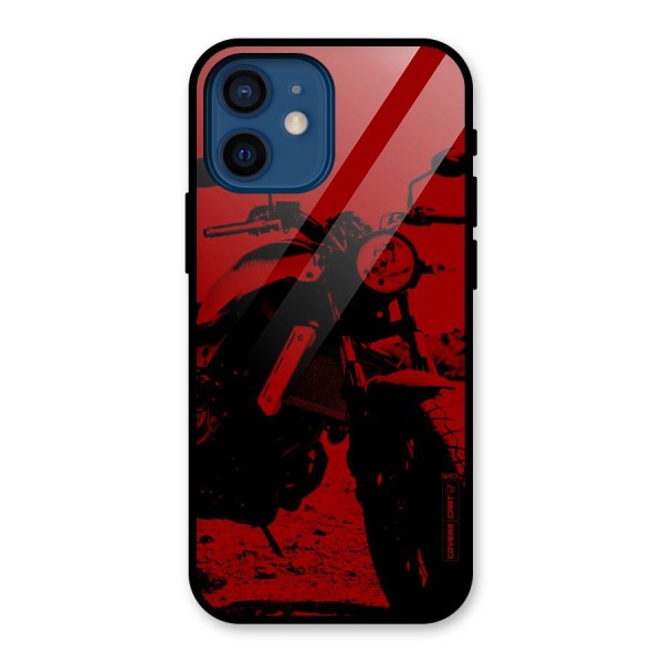 Stylish Ride Red Glass Back Case for iPhone 12 Mini