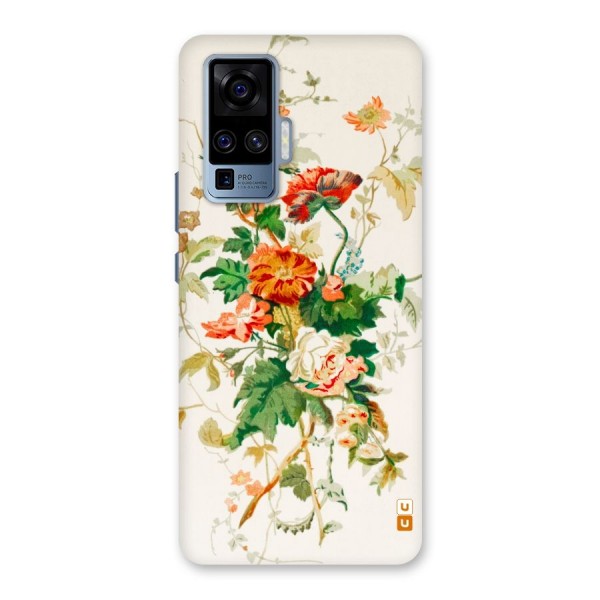 Summer Floral Back Case for Vivo X50 Pro