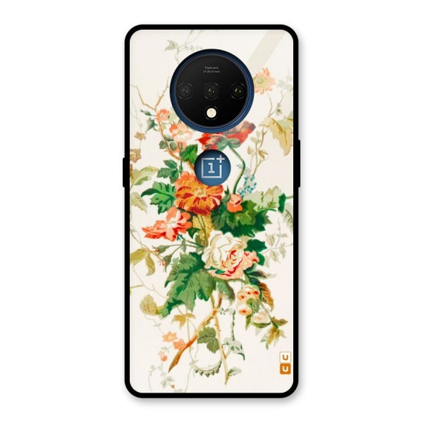 Summer Floral Glass Back Case for OnePlus 7T