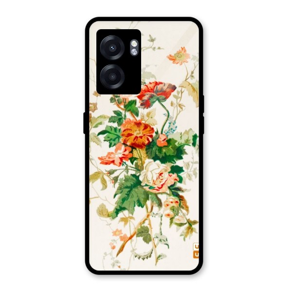 Summer Floral Glass Back Case for Oppo K10 (5G)