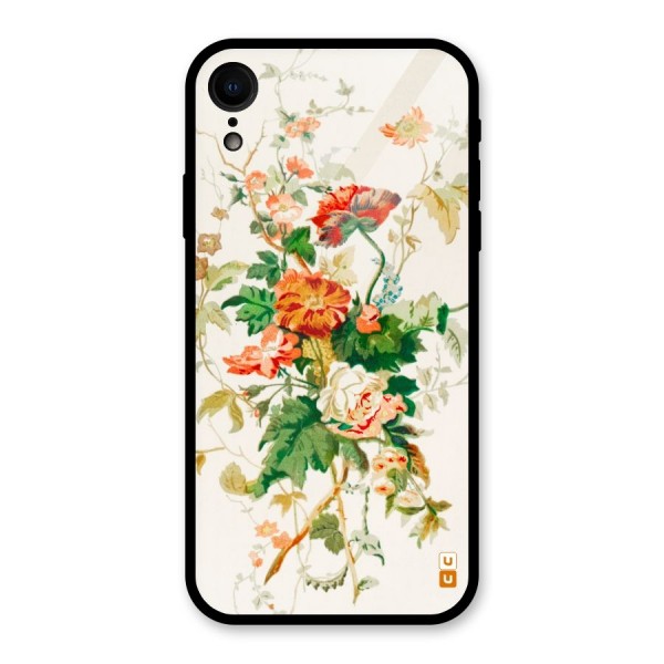 Summer Floral Glass Back Case for XR