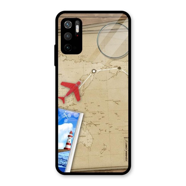 Summer Travel Glass Back Case for Poco M3 Pro 5G