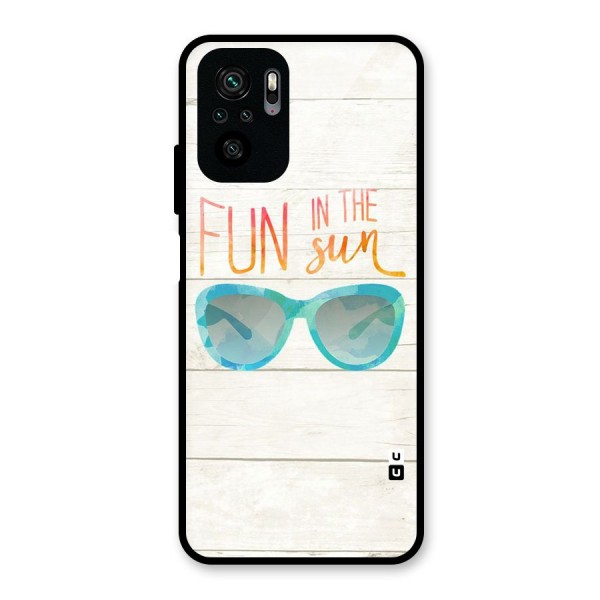 Sun Fun Glass Back Case for Redmi Note 11 SE