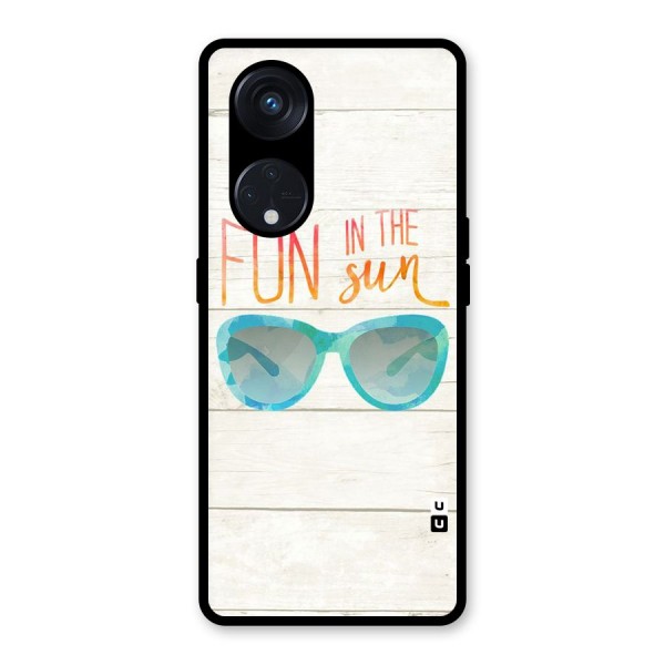 Sun Fun Glass Back Case for Reno8 T 5G