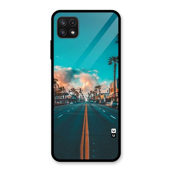 Sundown Road Glass Back Case for Galaxy A22 5G