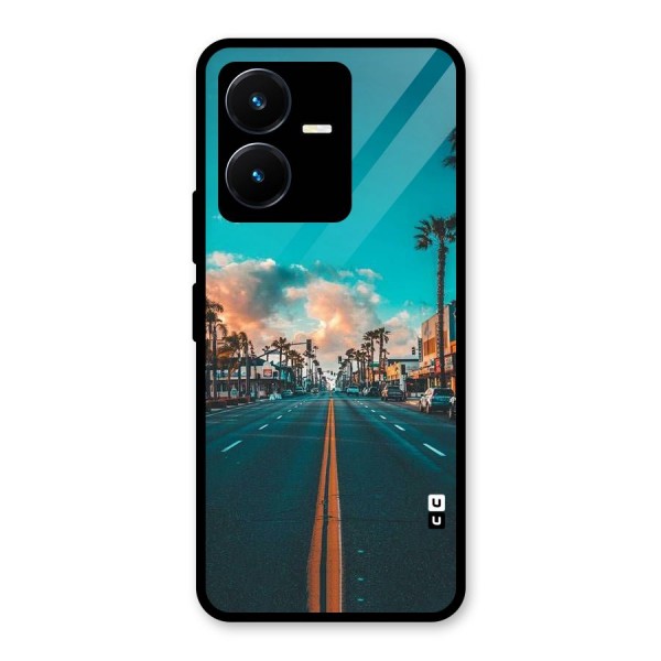 Sundown Road Glass Back Case for Vivo Y22