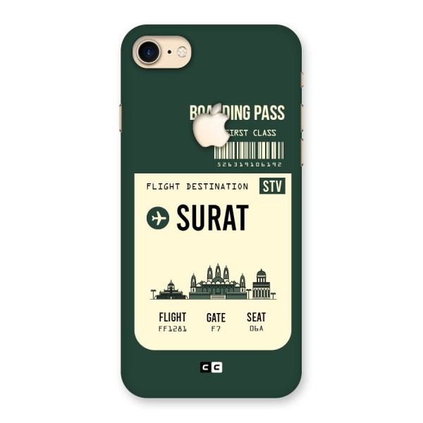 Surat Boarding Pass Back Case for iPhone 7 Apple Cut