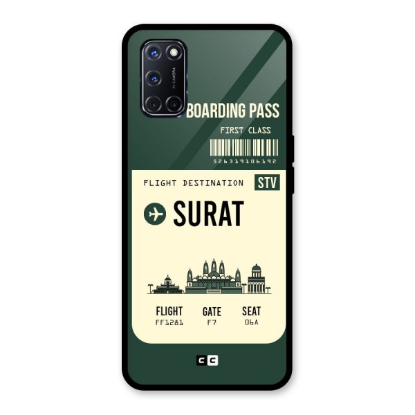 Surat Boarding Pass Glass Back Case for Oppo A52