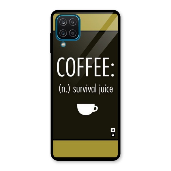 Survival Juice Glass Back Case for Galaxy A12