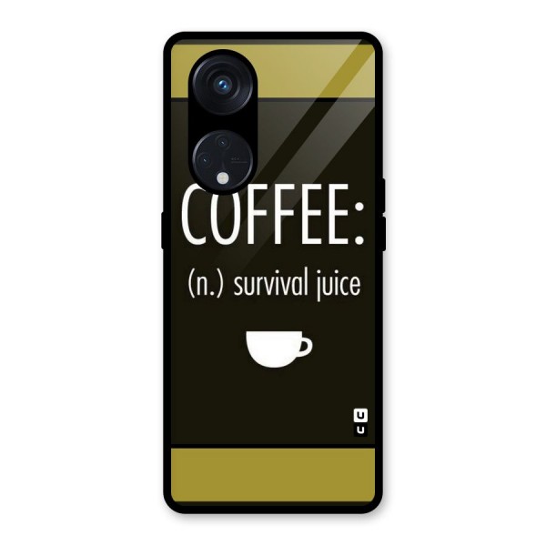 Survival Juice Glass Back Case for Reno8 T 5G