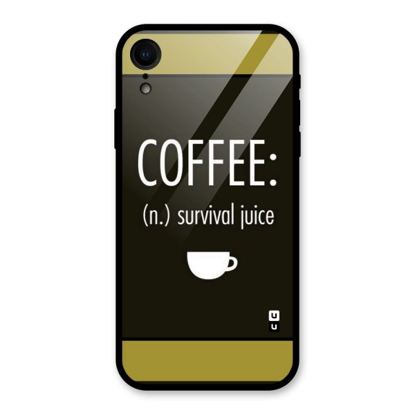 Survival Juice Glass Back Case for XR