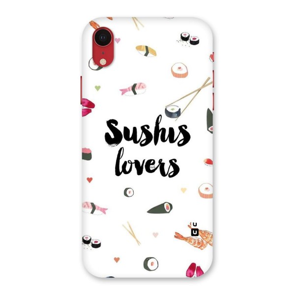 Sushi Lovers Back Case for iPhone XR