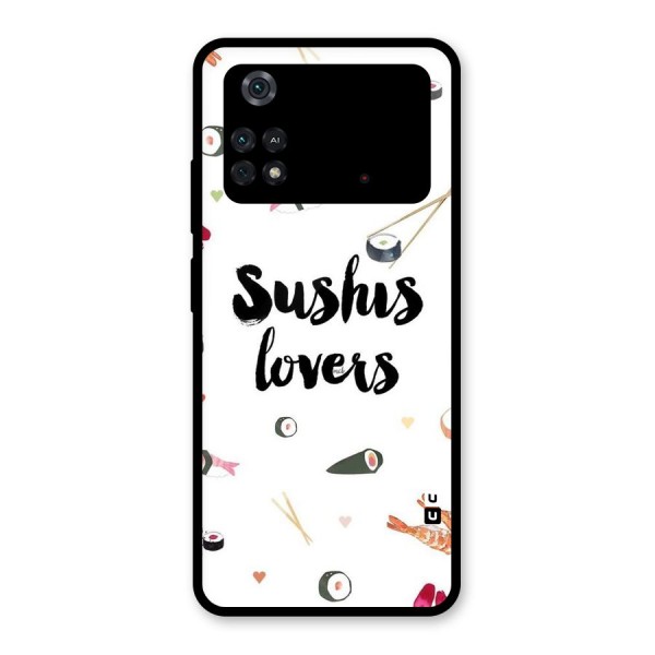 Sushi Lovers Glass Back Case for Poco M4 Pro 4G