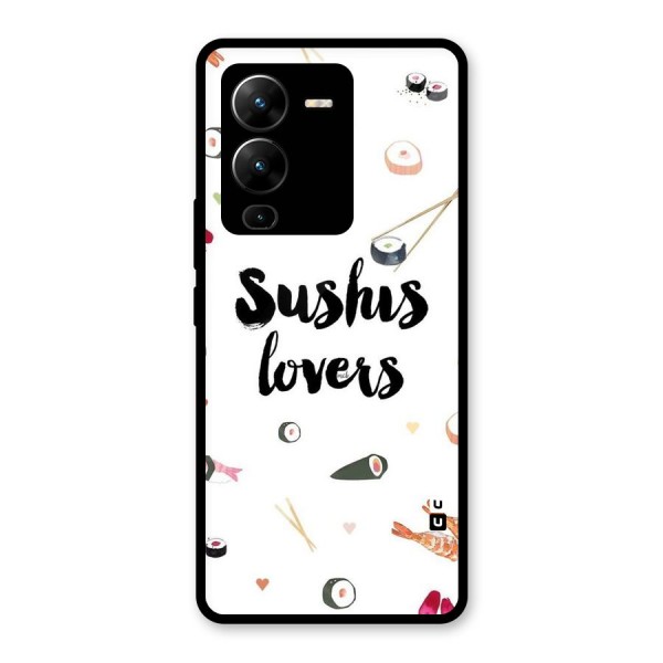 Sushi Lovers Glass Back Case for Vivo V25 Pro