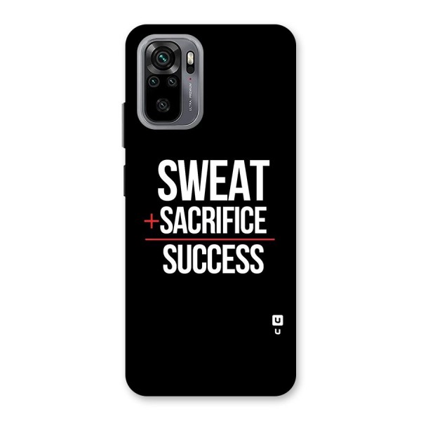 Sweat Sacrifice Success Back Case for Redmi Note 10