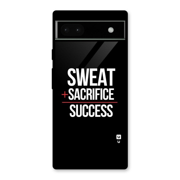 Sweat Sacrifice Success Glass Back Case for Google Pixel 6a
