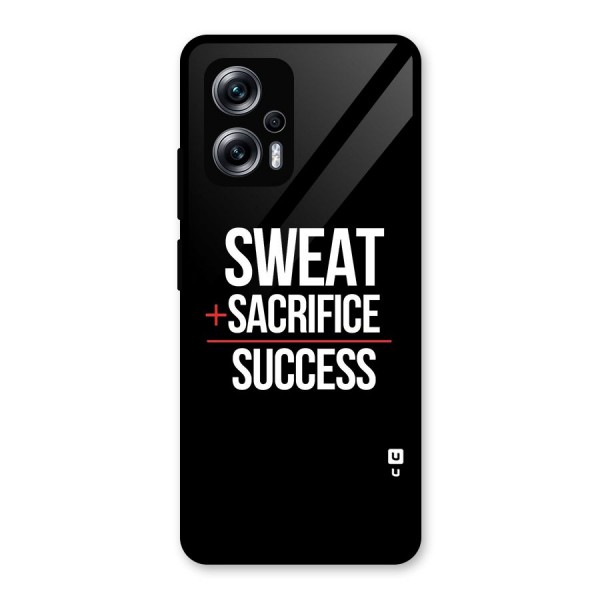 Sweat Sacrifice Success Glass Back Case for Redmi K50i