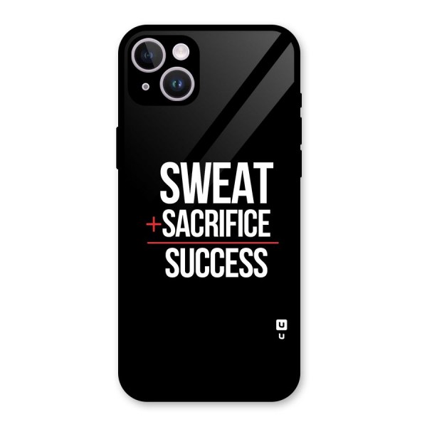 Sweat Sacrifice Success Glass Back Case for iPhone 14 Plus