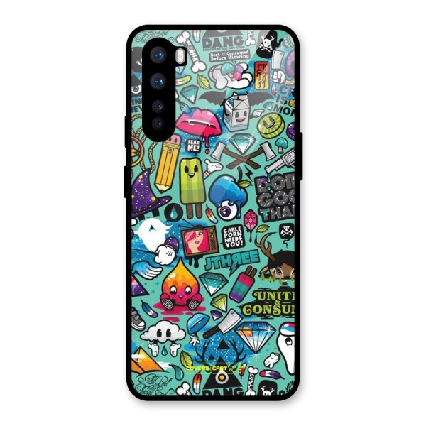 Sweet Candies Glass Back Case for OnePlus Nord