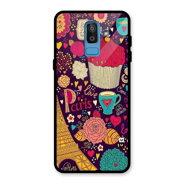 Sweet Love Glass Back Case for Galaxy J8