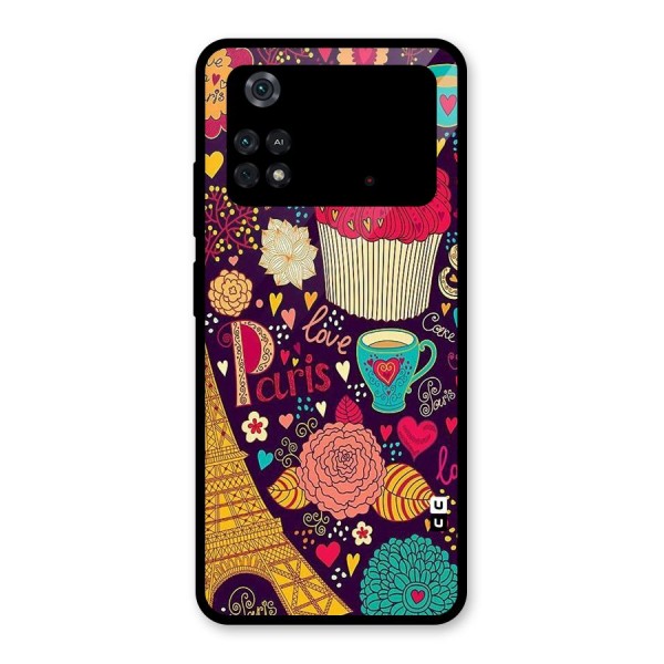 Sweet Love Glass Back Case for Poco M4 Pro 4G