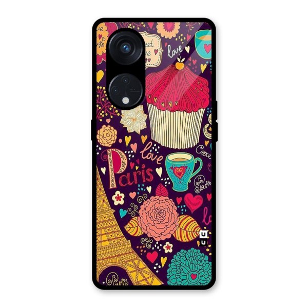 Sweet Love Glass Back Case for Reno8 T 5G