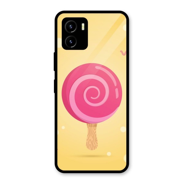 Swirl Ice Cream Glass Back Case for Vivo Y15s