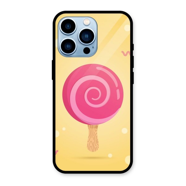 Swirl Ice Cream Glass Back Case for iPhone 13 Pro