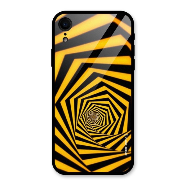 Taxi Pattern Glass Back Case for XR