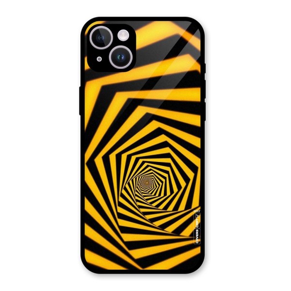 Taxi Pattern Glass Back Case for iPhone 14 Plus