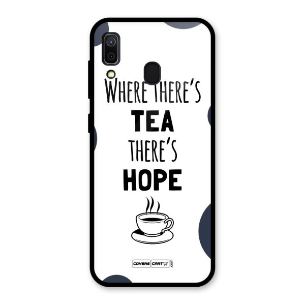 Tea Hope Glass Back Case for Galaxy A30