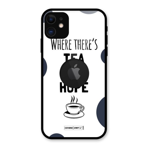 Tea Hope Glass Back Case for iPhone 11 Logo Cut