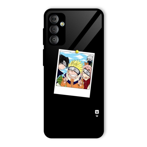 Team Kakashi Cute Glass Back Case for Galaxy F23