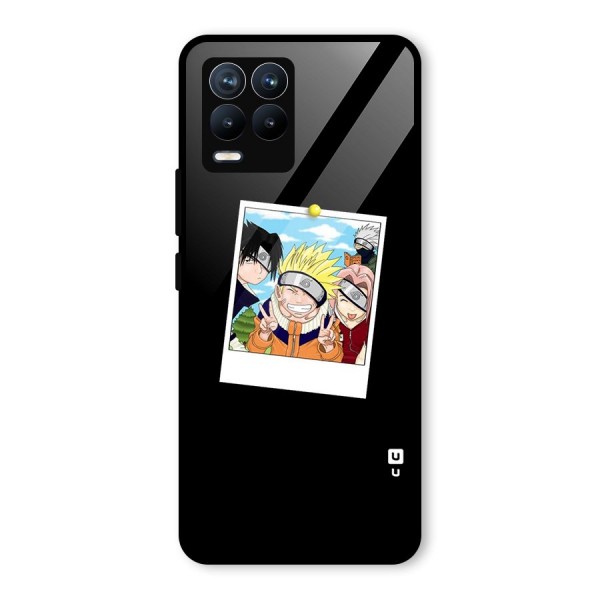 Team Kakashi Cute Glass Back Case for Realme 8