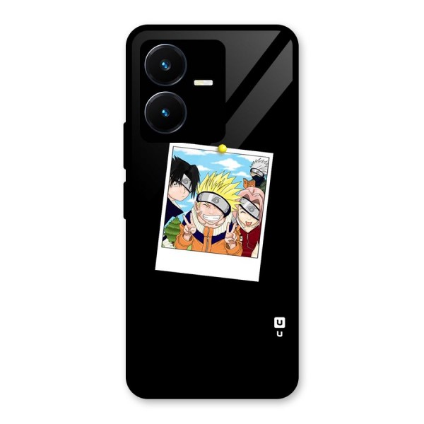 Team Kakashi Cute Glass Back Case for Vivo Y22