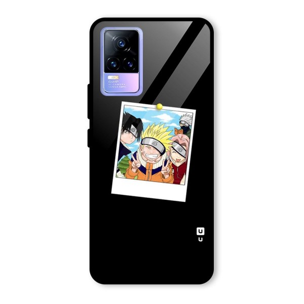 Team Kakashi Cute Glass Back Case for Vivo Y73